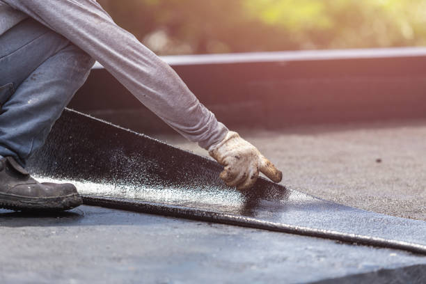 Professional Basement Waterproofing technician working in Mine Hill, NJ